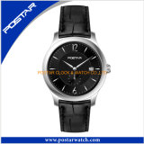 Fashion Classic Quartz Watch with Genuine Leather Band