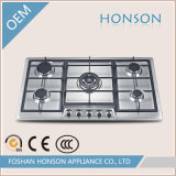 Five Burners Stainless Steel Gas Hob