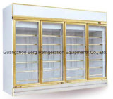 4 Door Soft Drink Display Glass Door Refrigerator with Ce