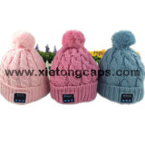 fashion Bluetooth Hat with Headphone, Cute Knitted Bluetooth Music Hats