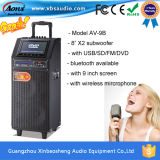 Rechargeable Portable Trolley Speaker Support DVD Play