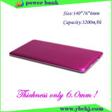 3200mAh Ultra Slim Polymer Mobile Power Bank/Powerbank for Gift