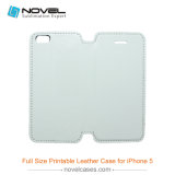 Blank PU Leather Mobile/Cell Phone Case for iPhone5/5s