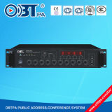 Multi-Zone PA System250W Mixer Voltage Amplifier with 3 Mics