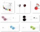 Various Colors Braided Waterproof Headphone Shoelace Style Earphone