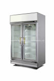 Commercial Two Glass Door Upright Display Refrigerator