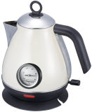 Cream Color Stainless Steel Cordless Jug Electric Kettle with Thermometer