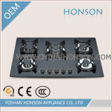 Home Appliance Tempered Glass Cast Iron Gas Burner Gas Hobs