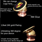 24k Gold Rotating Holder for Phone with Car Logo
