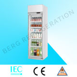 Single Glass Door Showcase Refrigerator with Ce
