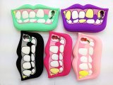 Special Tooth Shape Custom Colorful Silicone Phone Cover (BZPC031)