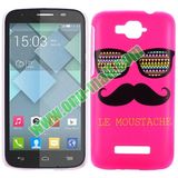 Cheap Custom Cell Phone Case Cover for Alcatel One Touch Pop C7 (Rose Moustache and Sunglass)