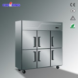 Commercial Stainless Steel Six Door Freezer