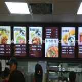 Restaurant Equipment for Light Box Fast Food with Menu Board
