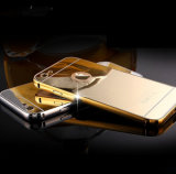 Cheap Luxury Gold Aluminum Mirror Mobile/Cell Phone Case/Cover for iPhone6/6s