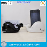 Cute Design Cheap Ceramic Whale Mobile Phone Holder
