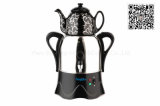 2.8L Stainless Steel Samovar, Electric Kettle, Iranian, Turkish and Russian Samovar with Ceramic Teapot