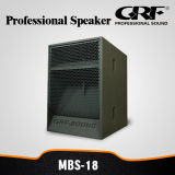 PRO Audio Horn Loaded Bass, Longthrow Subwoofer (MBS-18)