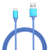Metal Netting USB Cable for Samsung - Blue