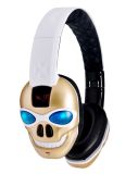 Fashion Cool Magic Sound Bluetooth Headset 3.5mm High-End Headphone Amplifier Bluetooth Card Skull New Head-Mounted FM Headsets