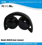 Dual Channel Infrared Wireless IR Headphone for Car DVD Audio System