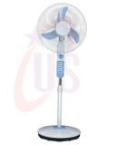 16 Inch Air-Cooling Solar Stand Fan with LED Light (USDC422)