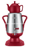 3.2L Stainless Steel Samovar (with porcelain/glass teapot) [T18d]