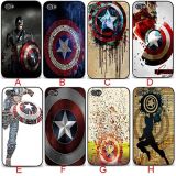 Pretty Beautiful Captain America Coolest Black Hard Plastic Mobile Protective Phone Case Cover for iPhone 4 4s 5 5s 5c 6 6s Plus Phone Case