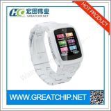 Stainless Steel Body Watch Mobile Phone with Front Camera