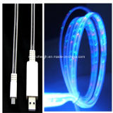 Top Selling USB Lightning Data Cable for Cell Phone with LED Light (JHG28)