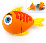 Custom Fish Shaped Cartoon USB Flash Drive