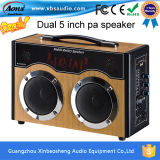 Dual 5 Inch Mini Portable Speaker with Mic Input