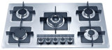 Gas Hob with 5 Burners and Stainless Steel Panel (GH-S9125C)
