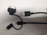 3 in 1 Mfi Cable for iPhone 4/5/Micro USB