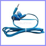 10 Colors Promotional Gift Cheap Headphones Earphones with Flat Cable for Mobile Phone Earphone Earpod