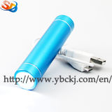 High Quality Alloy LED Flashlight Rechargeable Mobile Phone Charger 2600mAh