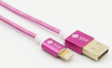 Fabric Braided USB Cable with Aluminum Alloy Shell for iPhone Micro USB