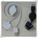 3 in 1 Retractable USB Cable for Charging (VC15002)
