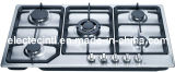 Gas Hob with 5 Burners and Stainless Steel Panel, Cast Iron Pan Support and Flame Failure Device for Choice (GH-S925C)