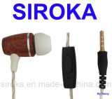 Wholesale Wood Earbud Earphones with Free Sample for Mobile