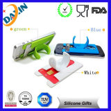 3m Sticker Silicone Phone Stand with Bank Card Pocket