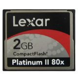 Lexar 2GB Compact Flash Card Platinum II 80X 2GB CF Memory Card