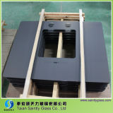 4mm Tempered Range Hood Glass Panel Processed by Water Jetter
