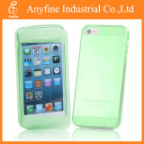 Green Front & Back Flip Soft Crystal Silicone Case Cover for Apple iPhone 5s