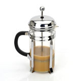 Stainless Steel Coffee Maker Glass Teapot with Infuser
