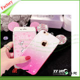 Bling Pink&White Mixed Color Soft TPU Mobile Phone Cover