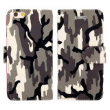 Army Grey Camouflage Leather Case PU Cell/ Mobile Phone Case