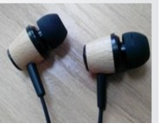 High Quality Cheap in Ear Headphone Earbud Wooden Earphone