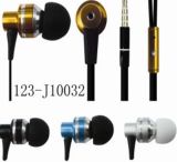 Go PRO Free Sample Volume Control 2015 New Arrival Super Bass Metal Earphone with Mic