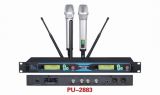 PU-2883 2-Handheld Ture Diversity Sync IR Pll UHF Wireless Microphone